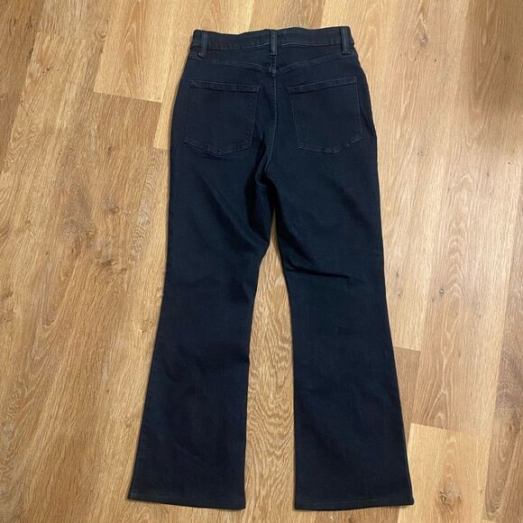 Aritzia Motive Flare Jeans High Rise Tight Flared Jeans Wide Leg Dark Size 28 - Picture 4 of 8